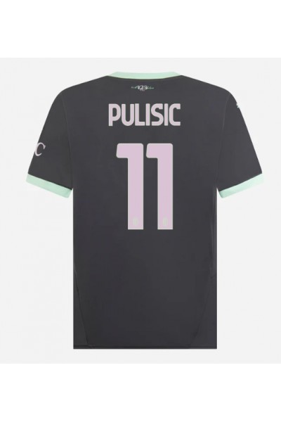 Fotbalové Dres AC Milan Christian Pulisic #11 Třetí Oblečení 2024-25 Krátký Rukáv Fotbalové Dres AC Milan Christian Pulisic #11 Třetí Oblečení 2024-25 Krátký Rukáv